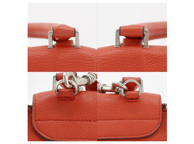 Céline Borsa Celine Trapeze Medium Arancione - vista 12
