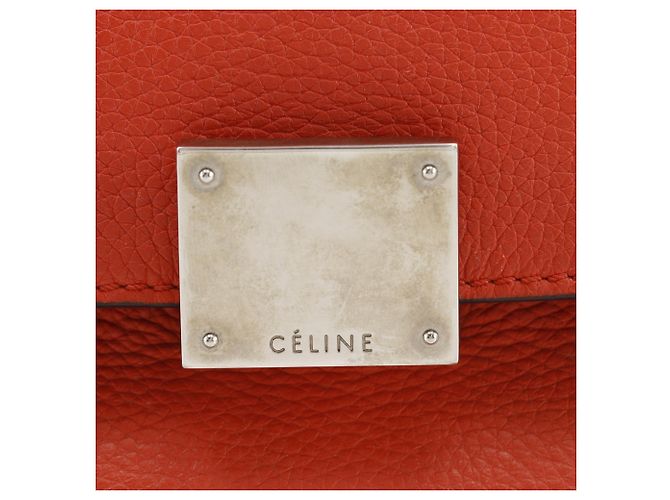 Céline Borsa Celine Trapeze Medium Arancione - vista 15