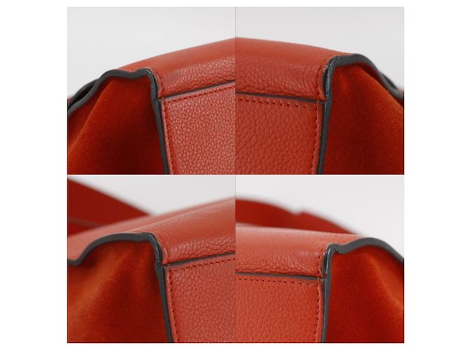 Céline Borsa Celine Trapeze Medium Arancione - vista 4