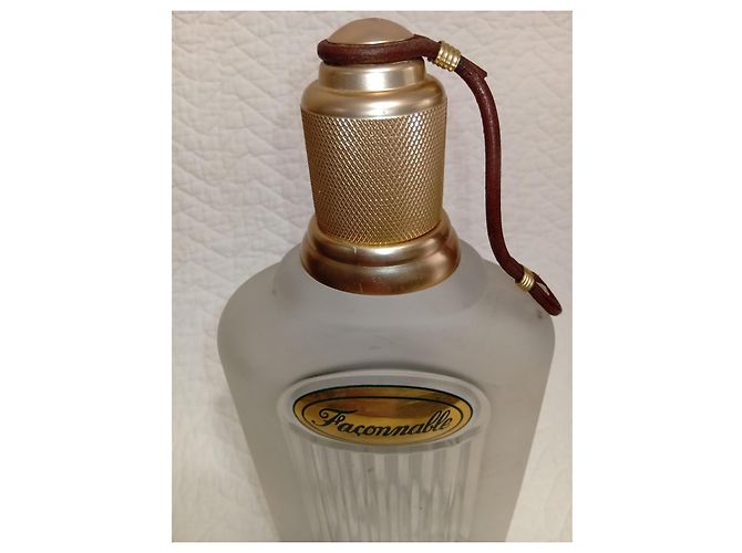 Façonnable Giant Frosted Glass Perfume Bottle Dummy Brown Beige Golden - view 2