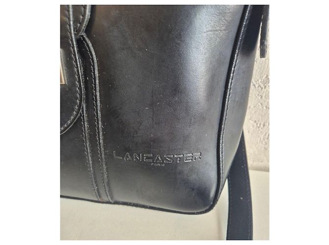 Autre Marque Lancaster Paris Borsa a Tracolla in Pelle Nera Nero - vista 3