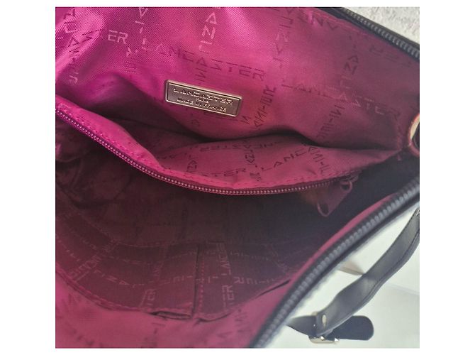 Autre Marque Lancaster Paris Borsa a Tracolla in Pelle Nera Nero - vista 9