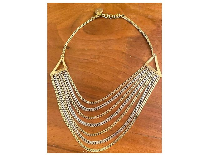 Autre Marque Collana multifilo UNOAERRE in bronzo placcato oro e placcato argento D'oro - vista 19