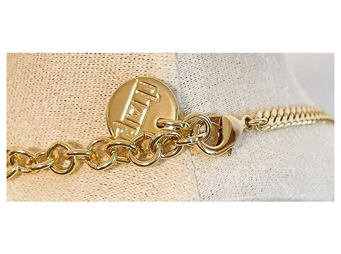 Autre Marque Collana multifilo UNOAERRE in bronzo placcato oro e placcato argento D'oro - vista 5