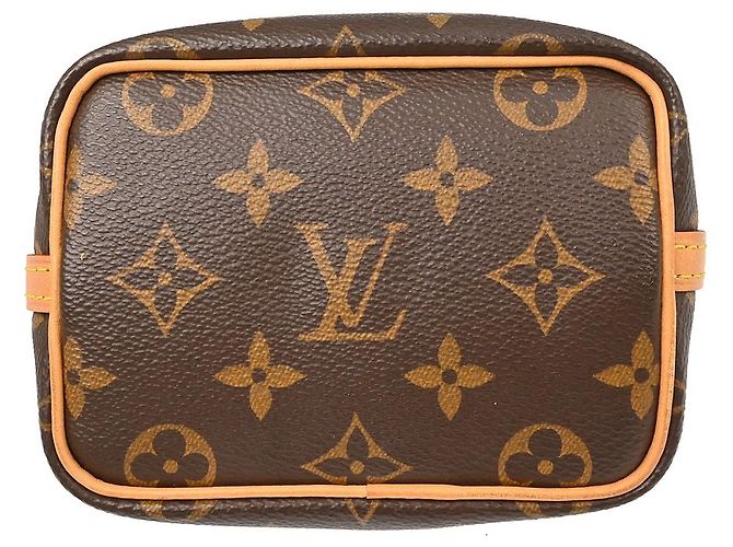 Borsa Louis Vuitton Noe Monogram Canvas Nano Marrone - vista 3