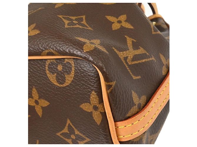 Borsa Louis Vuitton Noe Monogram Canvas Nano Marrone - vista 4