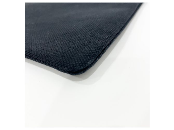 Céline Clutch Celine Canvas Nero - vista 5