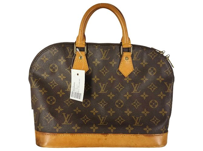Borsa Louis Vuitton Alma Monogram Canvas PM Marrone - vista 2