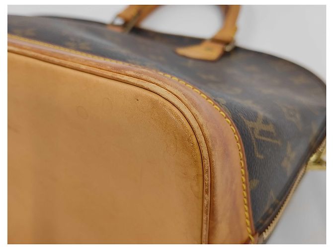 Louis Vuitton Alma Handbag Monogram Canvas PM Beige - view 3