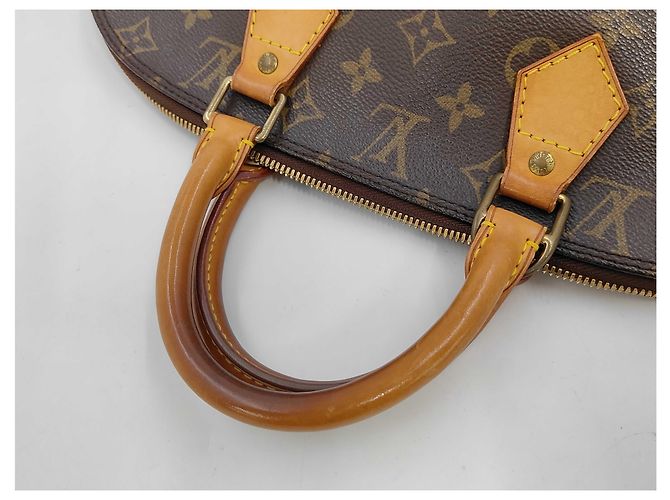 Louis Vuitton Alma Handbag Monogram Canvas PM Beige - view 7
