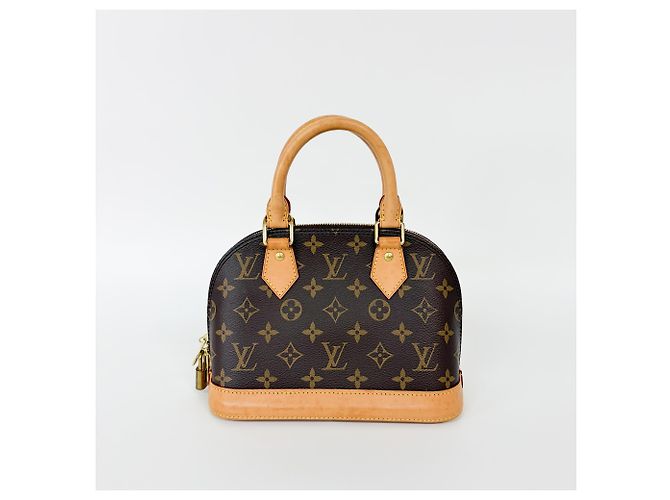 Borsa Louis Vuitton Alma Monogram Canvas BB Marrone - vista 3