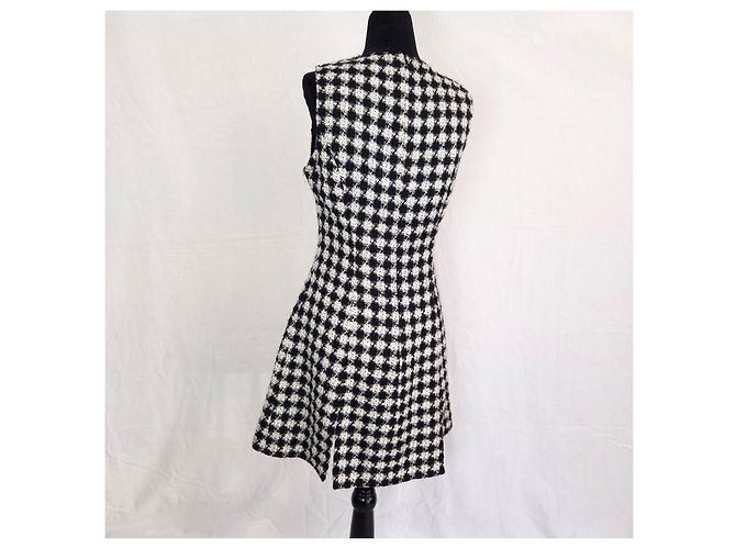 Versace Supermodel-Ära Kleid 1990er Schwarz Weiß - Ansicht 2