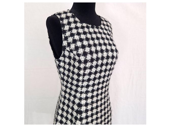 Versace Supermodel-Ära Kleid 1990er Schwarz Weiß - Ansicht 5