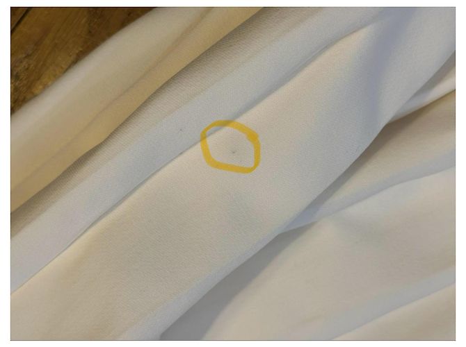 Gonna plissettata Hermès in seta e cotone Bianco - vista 7