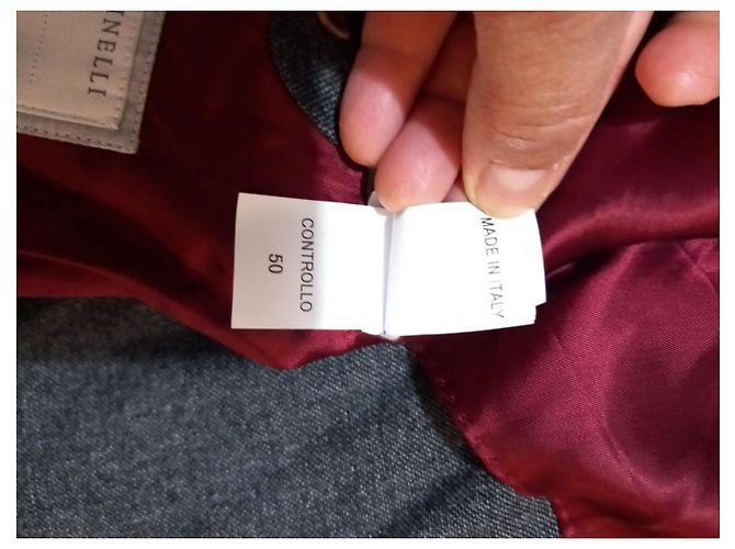 Giacca Brunello Cucinelli in misto cashmere e seta Grigio - vista 10