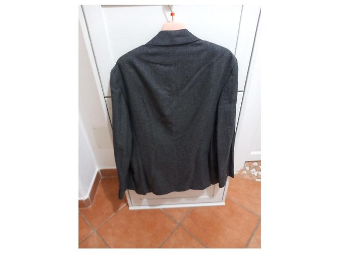 Giacca Brunello Cucinelli in misto cashmere e seta Grigio - vista 3