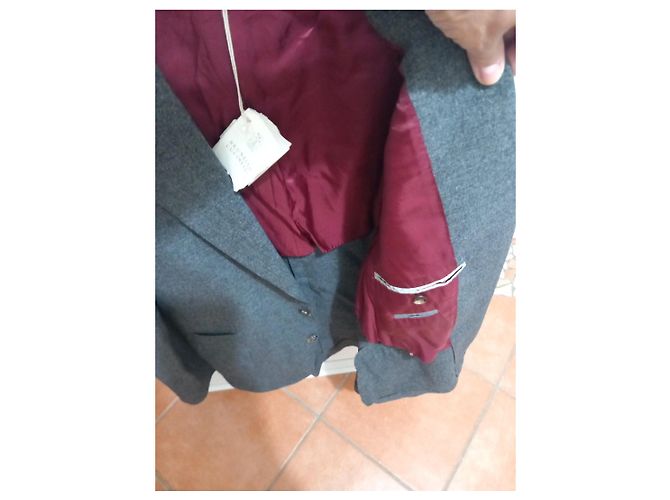 Giacca Brunello Cucinelli in misto cashmere e seta Grigio - vista 8
