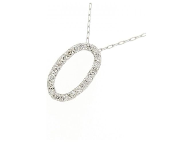 Autre Marque Collar de Diamante Pt900 Plata - vista 3