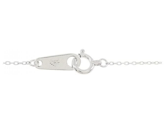 Autre Marque Collana con Croce in Diamanti in Oro Bianco K10 Argento - vista 5