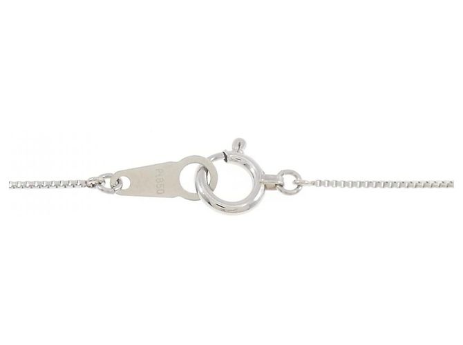 Autre Marque PT850 Platin-Halskette mit 0.30CT Diamant Silber - Ansicht 5