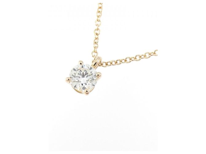 Tiffany & Co Collana Tiffany Solitaire in oro rosa 18K e diamante - vista 3
