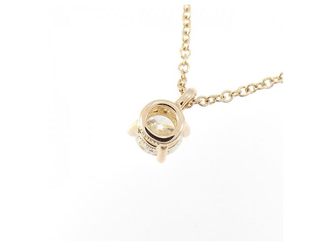 Tiffany & Co Collana Tiffany Solitaire in oro rosa 18K e diamante - vista 4