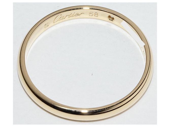 Love Anello da Sposa Cartier 1895 Au750 Diamante Taglia 17 - vista 4