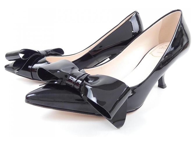 Décolleté in pelle Roger Vivier Nero - vista 3