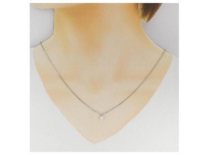 Autre Marque Collana in platino e diamanti Argento - vista 6