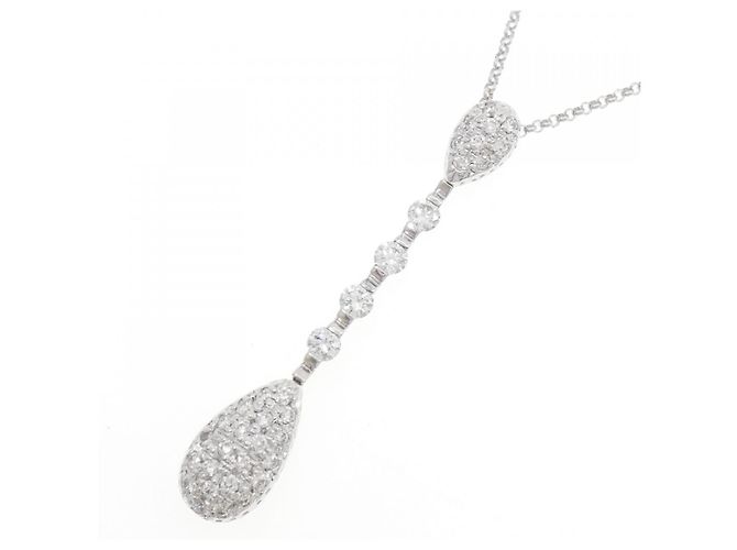 Autre Marque Collana in oro bianco Au750 e diamanti Argento - vista 3