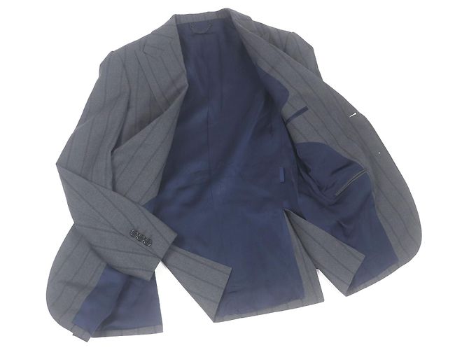 Terno Slim Louis Vuitton Pont Neuf Marrom Cinza - vista 3