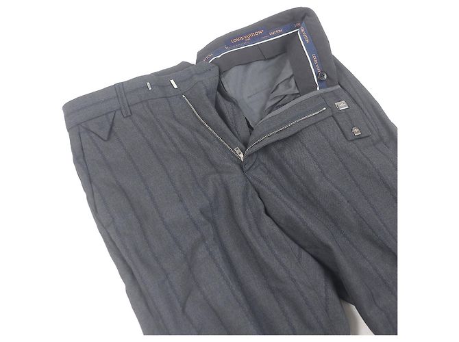 Terno Slim Louis Vuitton Pont Neuf Marrom Cinza - vista 5