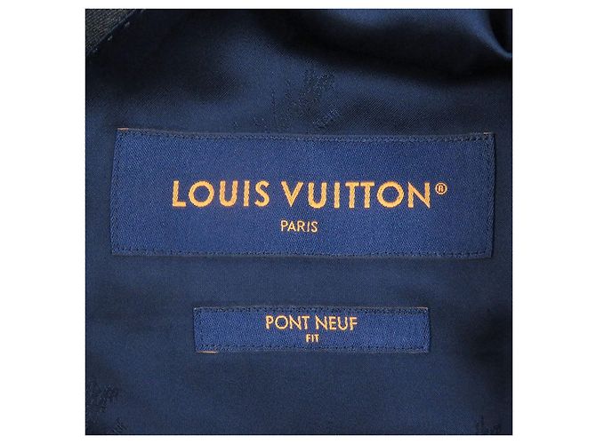 Terno Slim Louis Vuitton Pont Neuf Marrom Cinza - vista 8