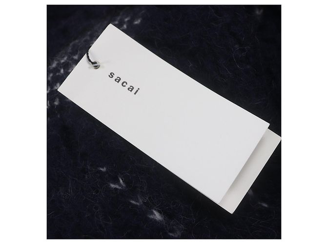 Sacai Jacquard-Strickpullover Blau Marineblau - Ansicht 8