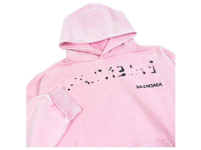 Sudadera Balenciaga de ajuste medio con dibujos hechos a mano Rosa - vista 2