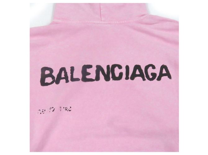 Sudadera Balenciaga de ajuste medio con dibujos hechos a mano Rosa - vista 4