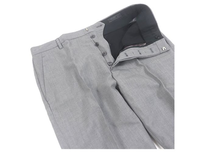 Prada Hose aus Virgin Wool Braun Grau - Ansicht 3