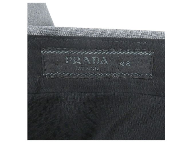 Prada Hose aus Virgin Wool Braun Grau - Ansicht 5