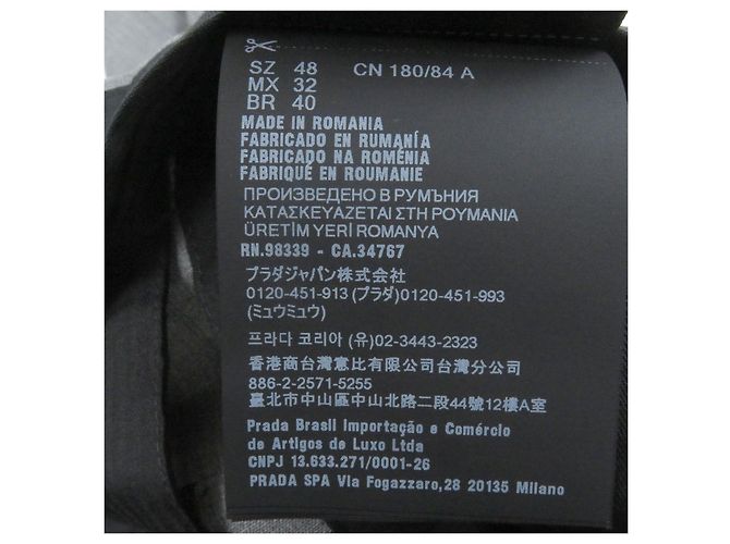 Prada Hose aus Virgin Wool Braun Grau - Ansicht 7