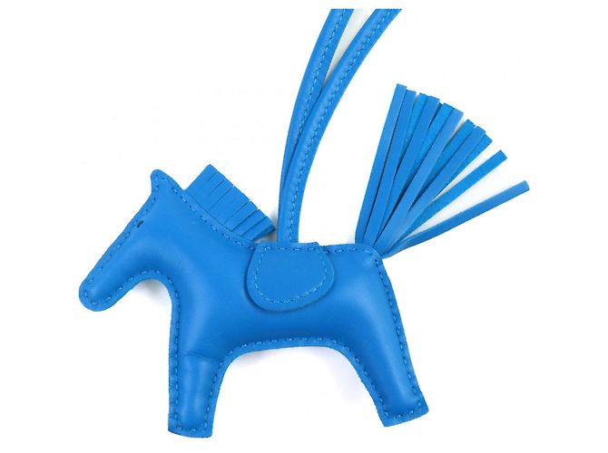 Hermès Hermes Rodeo Charm PM Portachiavi Blu - vista 4