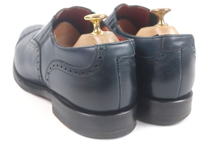 Autre Marque Mocassini Brogue REGAL in pelle pieno fiore Blu Blu navy - vista 6