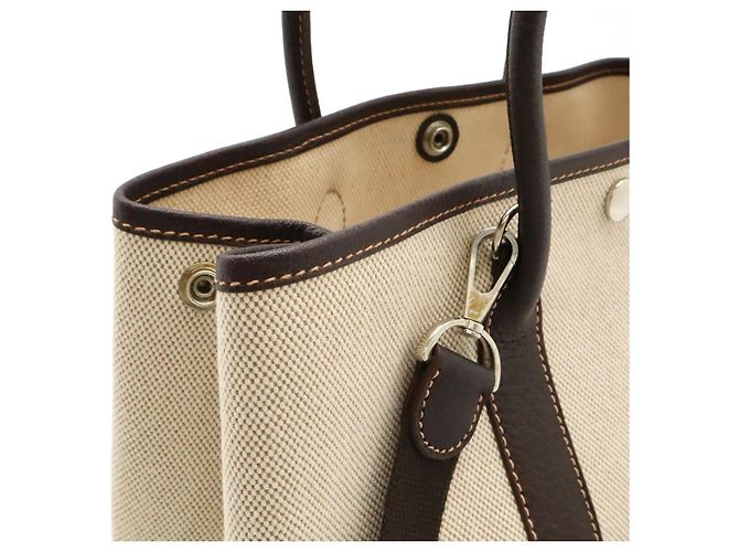 Hermès Borsa Hermes Garden Party TPM Toilè H 2way Marrone - vista 4