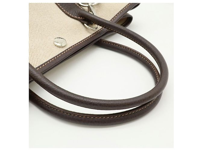 Hermès Borsa Hermes Garden Party TPM Toilè H 2way Marrone - vista 6