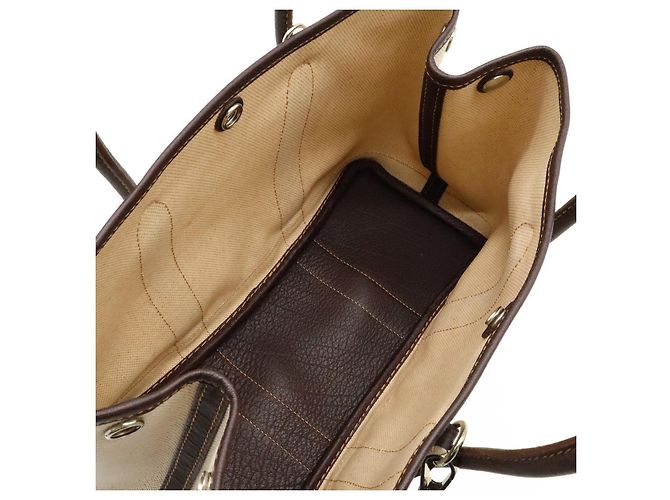 Hermès Borsa Hermes Garden Party TPM Toilè H 2way Marrone - vista 7