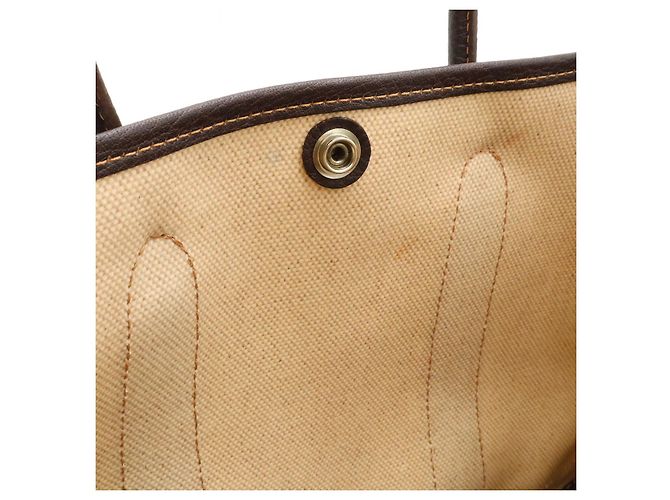 Hermès Borsa Hermes Garden Party TPM Toilè H 2way Marrone - vista 8