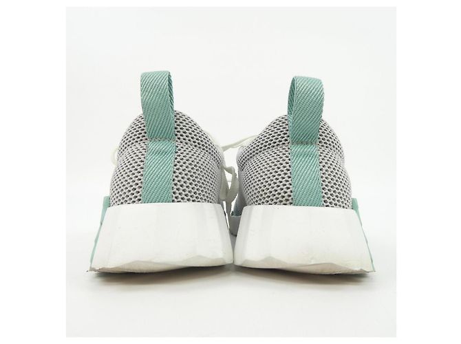 Hermès Sneakers BOUNCING Airy Twill Hermes Bianco Verde - vista 5