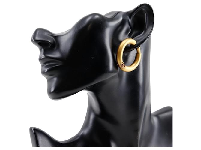 Chanel Coco Mark Loop Ohrringe Golden - Ansicht 2