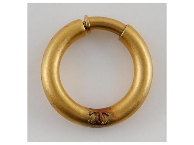 Chanel Coco Mark Loop Ohrringe Golden - Ansicht 6