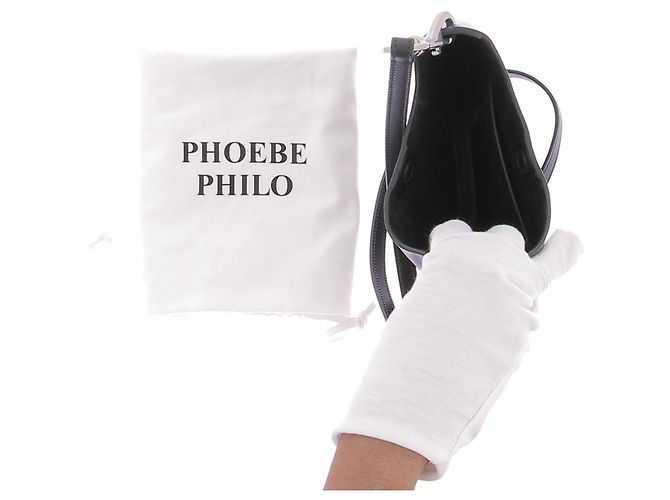 Borsa a mano in pelle nera Phoebe Philo Nero - vista 5