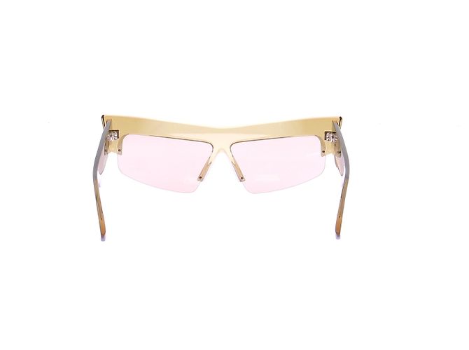 Phoebe Philo Gafas de sol en plástico beige - vista 3